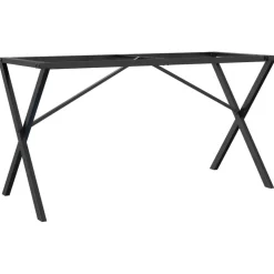 vidaXL Eettafelpoten X-frame 140x60x73 cm staal