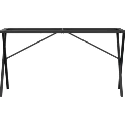 vidaXL Eettafelpoten X-frame 140x60x73 cm staal