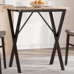 vidaXL Eettafelpoten X-frame 60x40x73 cm staal