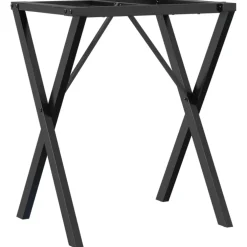 vidaXL Eettafelpoten X-frame 50x40x73 cm staal