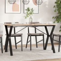 vidaXL Eettafelpoten Y-frame 120x60x73 cm staal