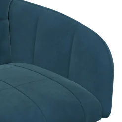vidaXL Eettafelstoelen 4 st fluweel Blauw 56.5 x 50 x 85 cm