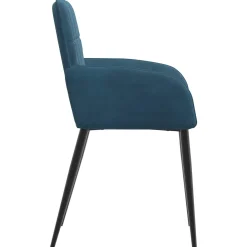 vidaXL Eettafelstoelen 4 st fluweel Blauw 56.5 x 50 x 85 cm