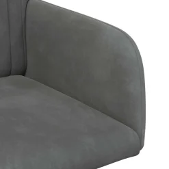 vidaXL Eettafelstoelen 4 st fluweel Donkergrijs 55 x 50 x 84 cm