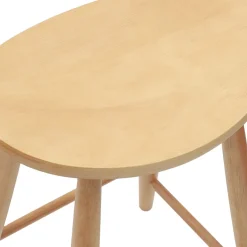 vidaXL Eettafelstoelen 2 st Massief Rubberhout Naturel 46 x 37 x 63 cm