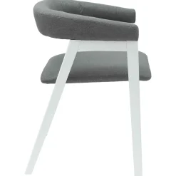 vidaXL Eettafelstoelen 2 st Massief Rubberhout Wit 54 x 57 x 73 cm