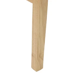 vidaXL Eettafelstoelen 2 st Massief Rubberhout Naturel 43 x 54 x 89 cm
