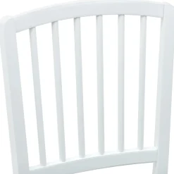 vidaXL Eettafelstoelen 2 st Massief Rubberhout Wit 50 x 52,5 x 91 cm