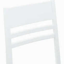 vidaXL Eettafelstoelen 2 st Massief Rubberhout Wit 43 x 54 x 89 cm