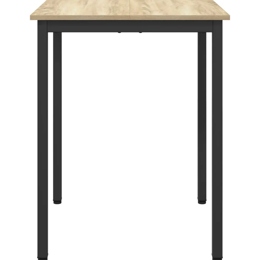 vidaXL Eettafels 60 x 60 x 75 cm Bewerkt hout Sonoma Eiken Vierkant