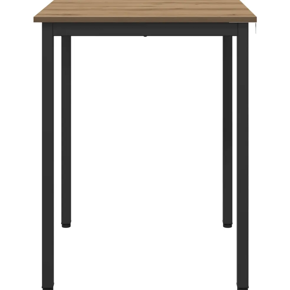 vidaXL Eettafels 60 x 60 x 75 cm Bewerkt hout Artisanaal eiken
