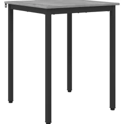 vidaXL Eettafels 60 x 60 x 75 cm Bewerkt hout Grijs Sonoma Vierkant