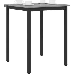 vidaXL Eettafels 60 x 60 x 75 cm Bewerkt hout Grijs Sonoma Vierkant