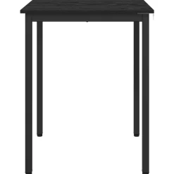 vidaXL Eettafels 60 x 60 x 75 cm Bewerkt hout Zwart eiken Vierkant