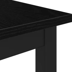 vidaXL Eettafels 60 x 60 x 75 cm Bewerkt hout Zwart eiken Vierkant