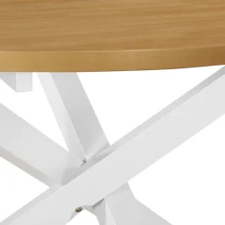 vidaXL Eettafel 120x75 cm MDF wit