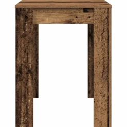 vidaXL Eettafel 120x60x76 cm bewerkt hout oud houtkleurig