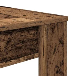 vidaXL Eettafel 120x60x76 cm bewerkt hout oud houtkleurig