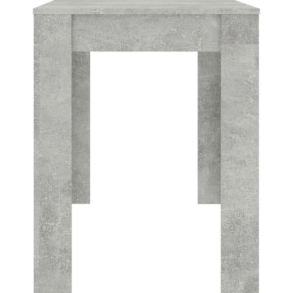 vidaXL Eettafel 120x60x76 cm bewerkt hout betongrijs