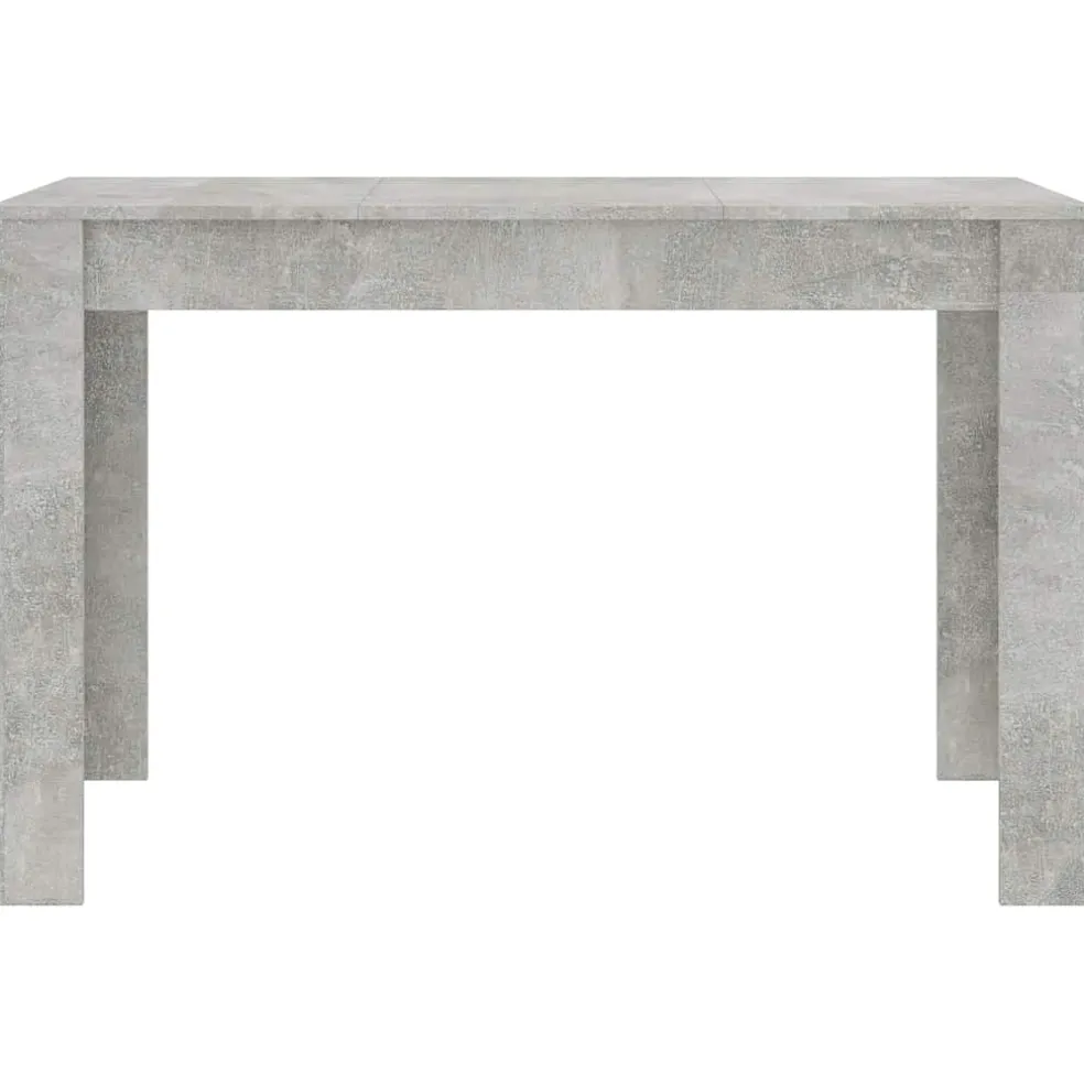 vidaXL Eettafel 120x60x76 cm bewerkt hout betongrijs