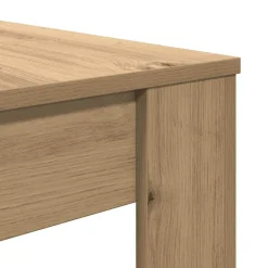 vidaXL Eettafel 120x60x76 cm bewerkt hout artisanaal eikenkleur