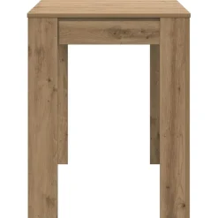 vidaXL Eettafel 120x60x76 cm bewerkt hout artisanaal eikenkleur