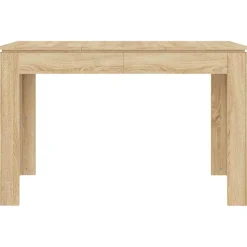 vidaXL Eettafel 120x60x76 cm bewerkt hout sonoma eikenkleurig
