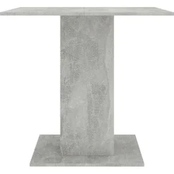 vidaXL Eettafel 80x80x75 cm bewerkt hout betongrijs