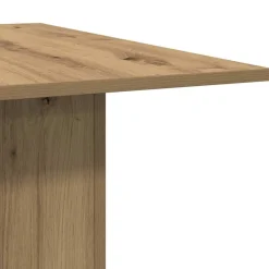 vidaXL Eettafel 180x90x76 cm bewerkt hout artisanaal eikenkleur