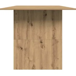 vidaXL Eettafel 180x90x76 cm bewerkt hout artisanaal eikenkleur