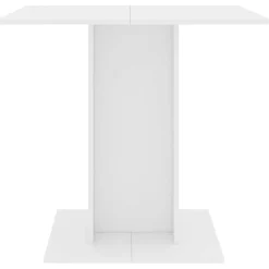 vidaXL Eettafel 80x80x75 cm bewerkt hout wit