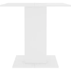 vidaXL Eettafel 80x80x75 cm bewerkt hout wit