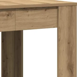 vidaXL Eettafel 140x74,5x76 cm bewerkt hout artisanaal eikenkleurig