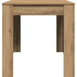 vidaXL Eettafel 140x74,5x76 cm bewerkt hout artisanaal eikenkleurig