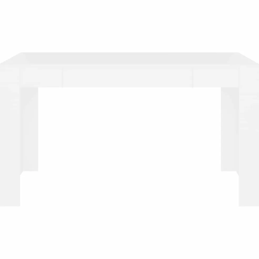 vidaXL Eettafel 140x74,5x76 cm bewerkt hout wit