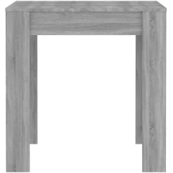 vidaXL Eettafel 140x74,5x76 cm bewerkt hout grijs sonoma eikenkleurig