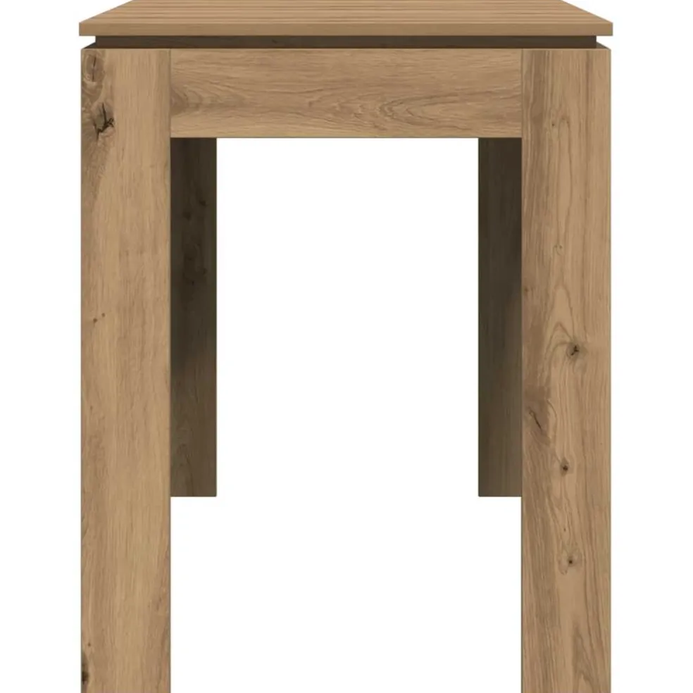 vidaXL Eettafel 120x60x76 cm bewerkt hout artisanaal eikenkleur