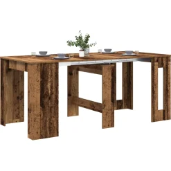 vidaXL Eettafel 180 x 85 x 75 cm Bewerkt hout Oud hout Rechthoekig