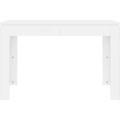 vidaXL Eettafel 120x60x76 cm bewerkt hout wit