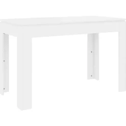 vidaXL Eettafel 120x60x76 cm bewerkt hout wit