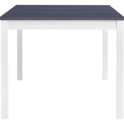 vidaXL Eettafel 180x90x73 cm grenenhout wit en grijs