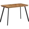 vidaXL Eettafel 120x62x76 cm massief teakhout