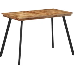 vidaXL Eettafel 120x62x76 cm massief teakhout