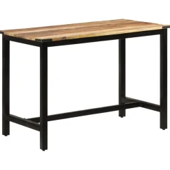 vidaXL Eettafel 110x60x76 cm massief mangohout