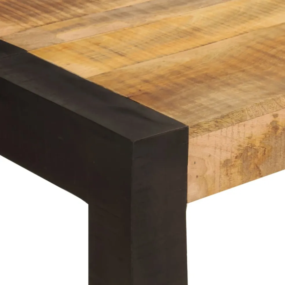 vidaXL Eettafel 120x60x76 cm massief mangohout