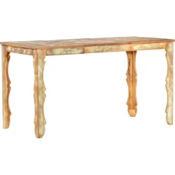 vidaXL Eettafel 140x70x76 cm massief gerecycled hout