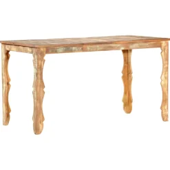 vidaXL Eettafel 140x70x76 cm massief gerecycled hout