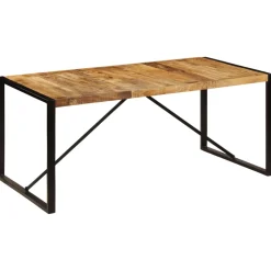 vidaXL Eettafel 180x90x75 cm massief mangohout