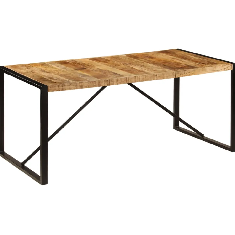 vidaXL Eettafel 180x90x75 cm massief mangohout