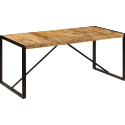 vidaXL Eettafel 180x90x75 cm massief mangohout